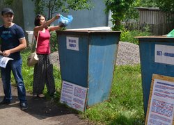 Environmental action "Everyone can help to solve environmental problems by separation of household waste"